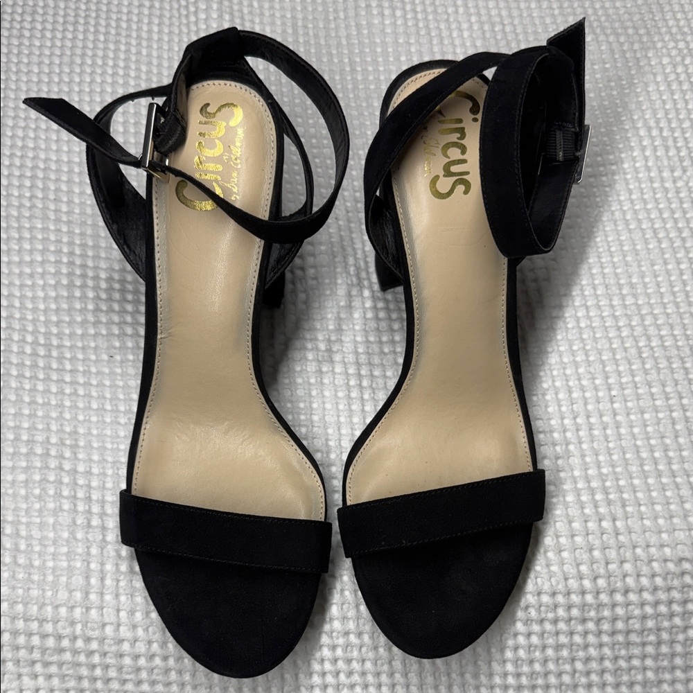 Circus by Sam Edelman Black Strappy Heels - Size 9.5